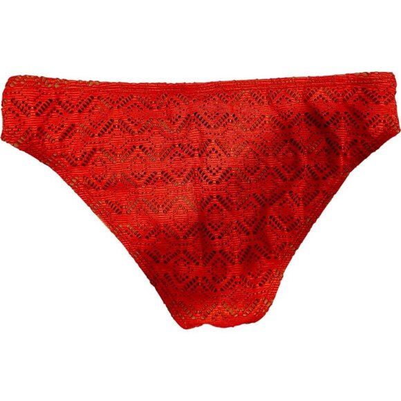 Ella Moss Orange Crochet Bikini Bottom Small Boho Hipster Swim - Picture 4 of 7